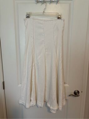 Free People Ivory Maxi Skirt